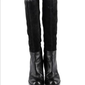 👗 Nine West knee high boots 8.5 suede & leather